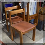 F117. Set of 4 midcentury chairs. 